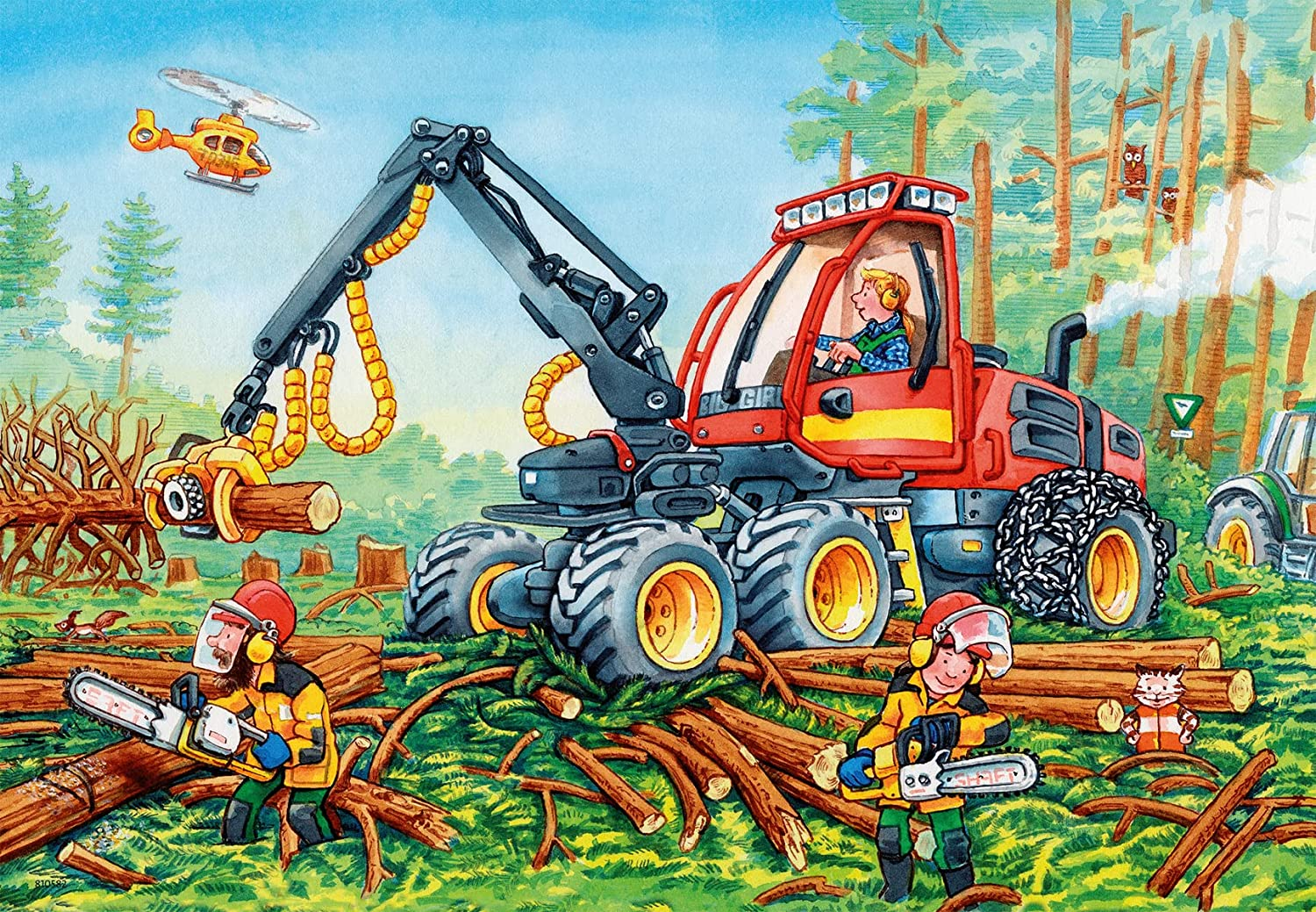 Ravensburger - Diggers at Work Puzzle 2X24 Pieces image number 5