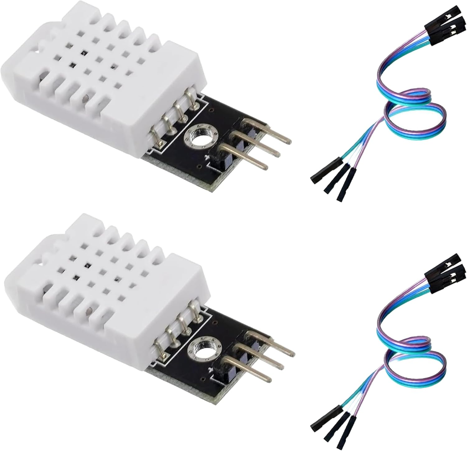A-DIGISHUO 2Pcs DHT22 Digital Temperature and Humidity Sensor Module | AM2302 Temperature and Humidity Monitoring Sensor | Used for DIY Replacement of SHT11 and SHT15 in Arduino Electronic Practice image number 5