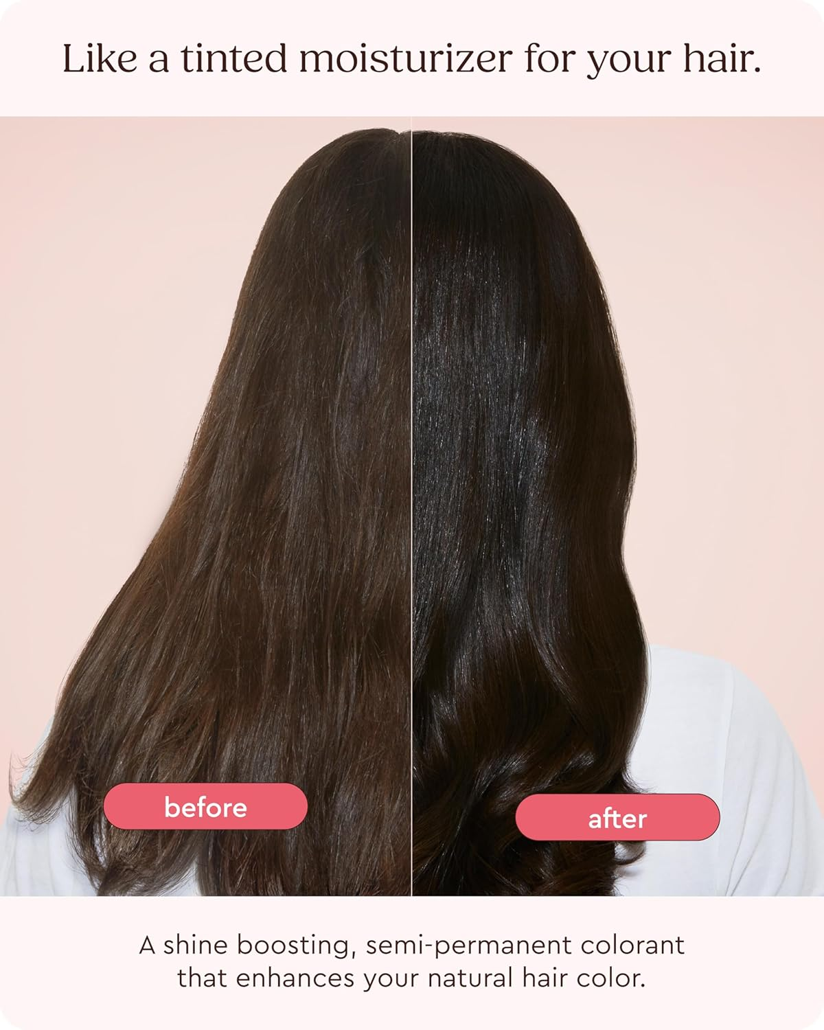 Glaze Supergloss Color Conditioning Gloss &ndash; Hydrating Semi-Permanent Color Hair Gloss & Shine Boost &ndash; Color Depositing Mask - Vegan, Cruelty-Free &ndash; 190Ml - Sleek Espresso Brown