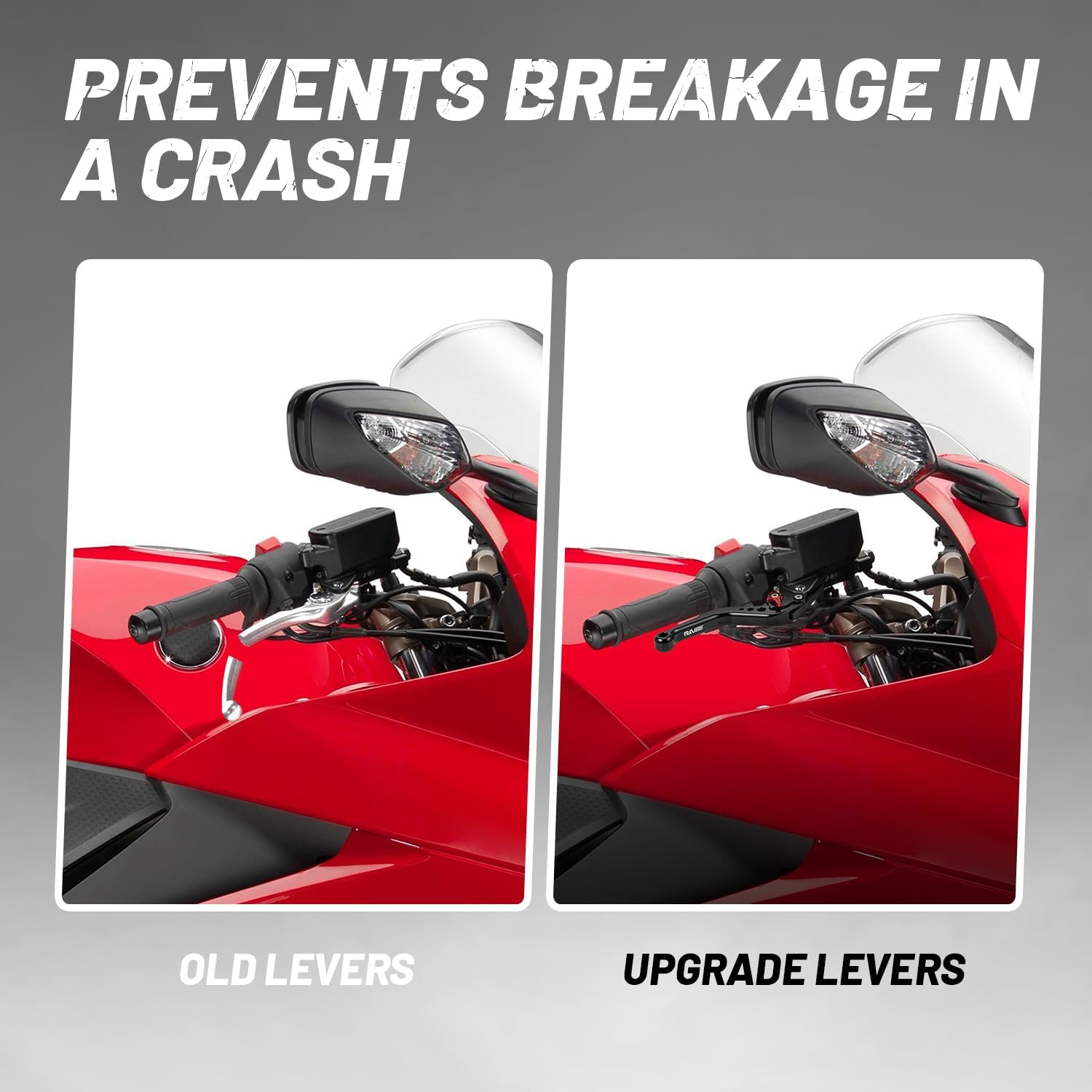 RKV86 Short Brake Clutch Levers Aluminum CNC for Honda CBF1000 (2006-2009),VFR750 (1991-1997),VF750S Sabre (1982-1986), VFR800/ VFR800F (2002-2020), VTR1000F Firestorm (1998-2005) Black image number 5