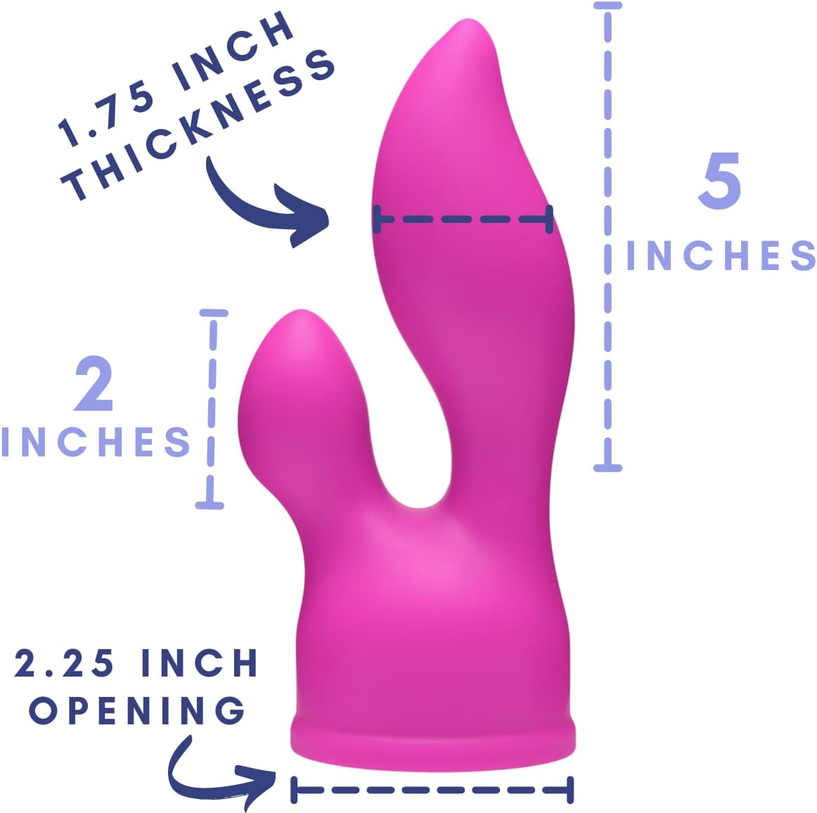 Wand Essentials Euphoria G-Spot and Clit Stimulating Silicone Wand Massager Attachment image number 3