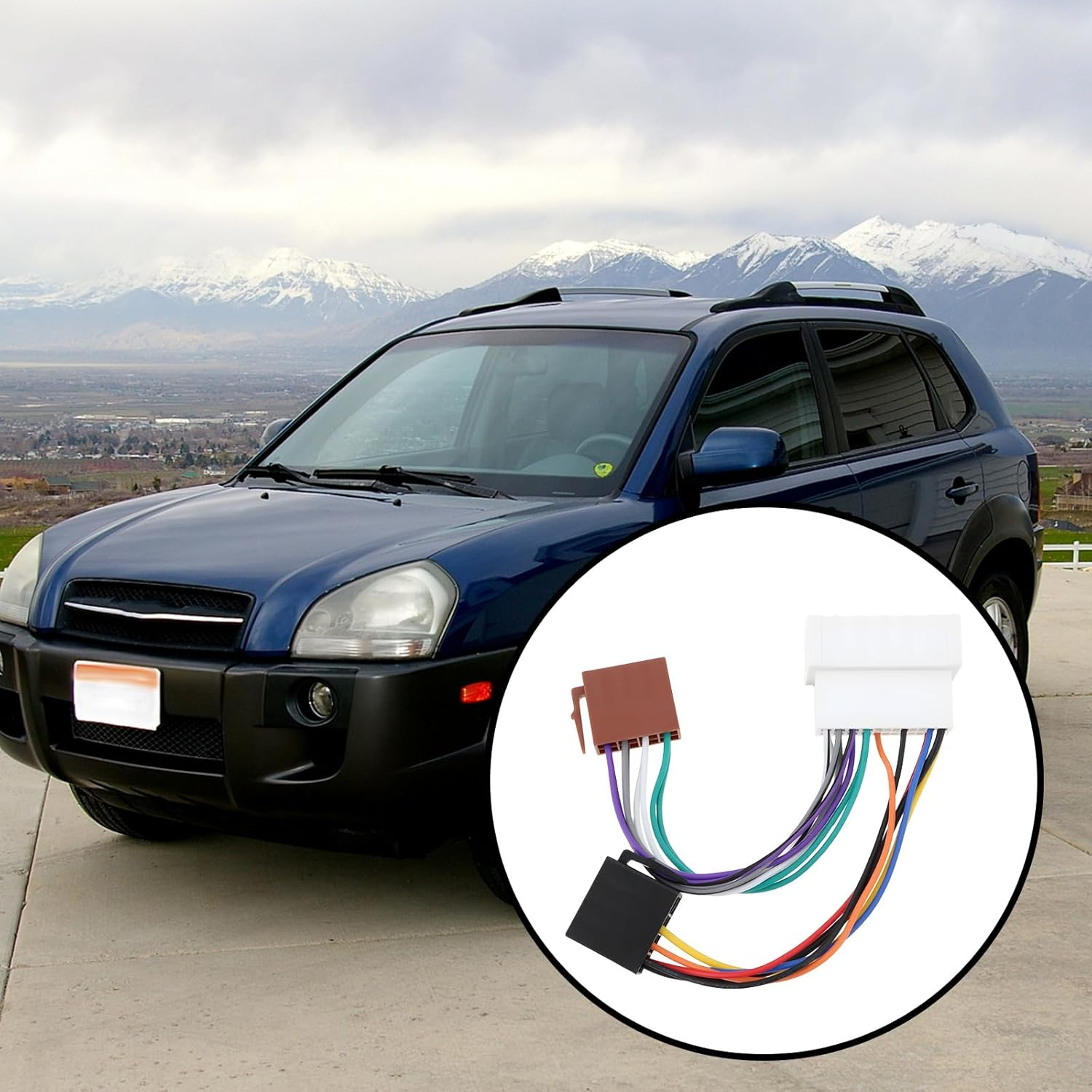 YINETTECH 2Pcs Car Radio Adapter Cable ISO Harness Compatible with Kia 2005+ image number 4