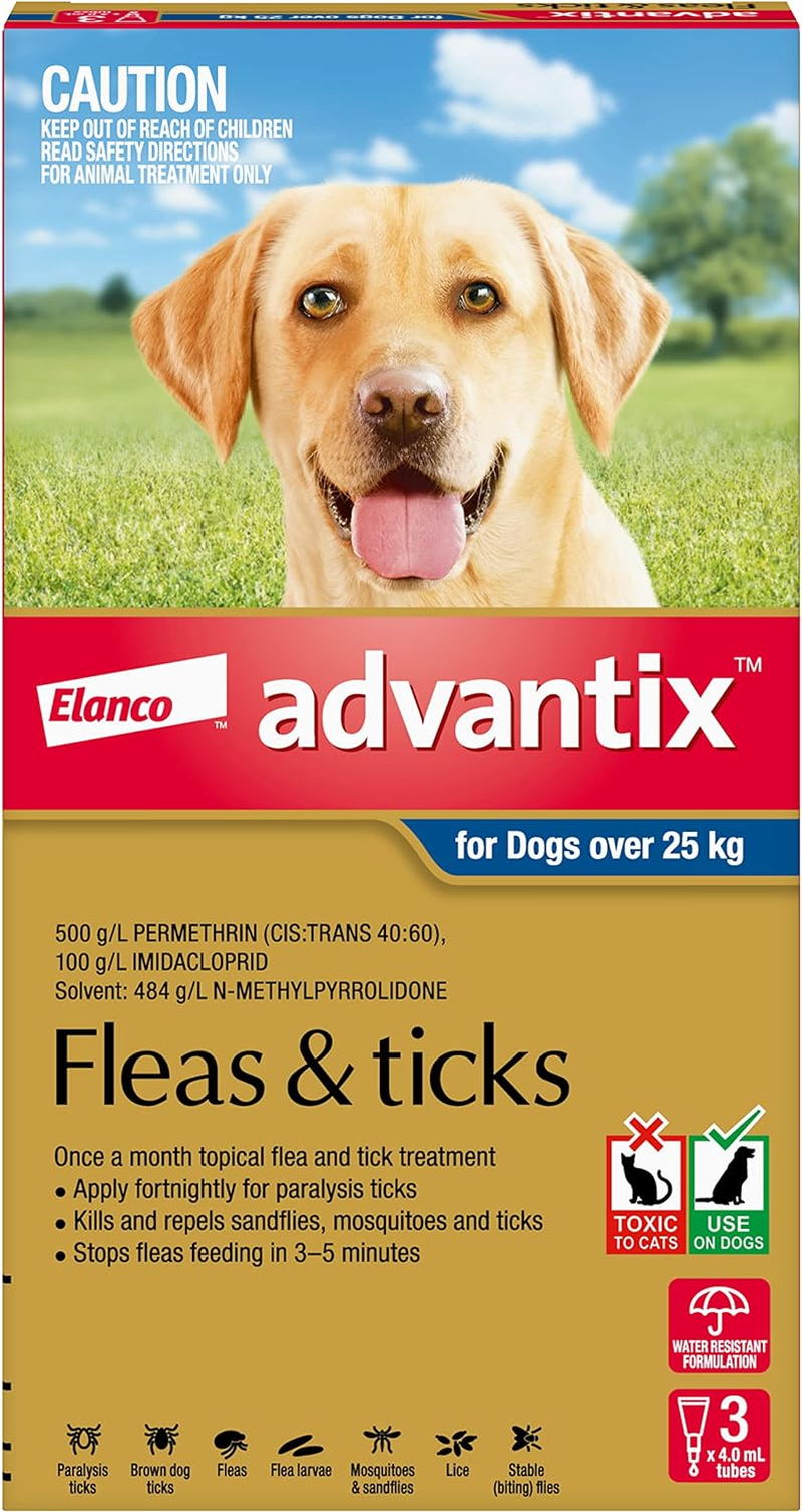 ADVANTIX DOG 25KG plus X/LARGE 3'S BLUE image number 2