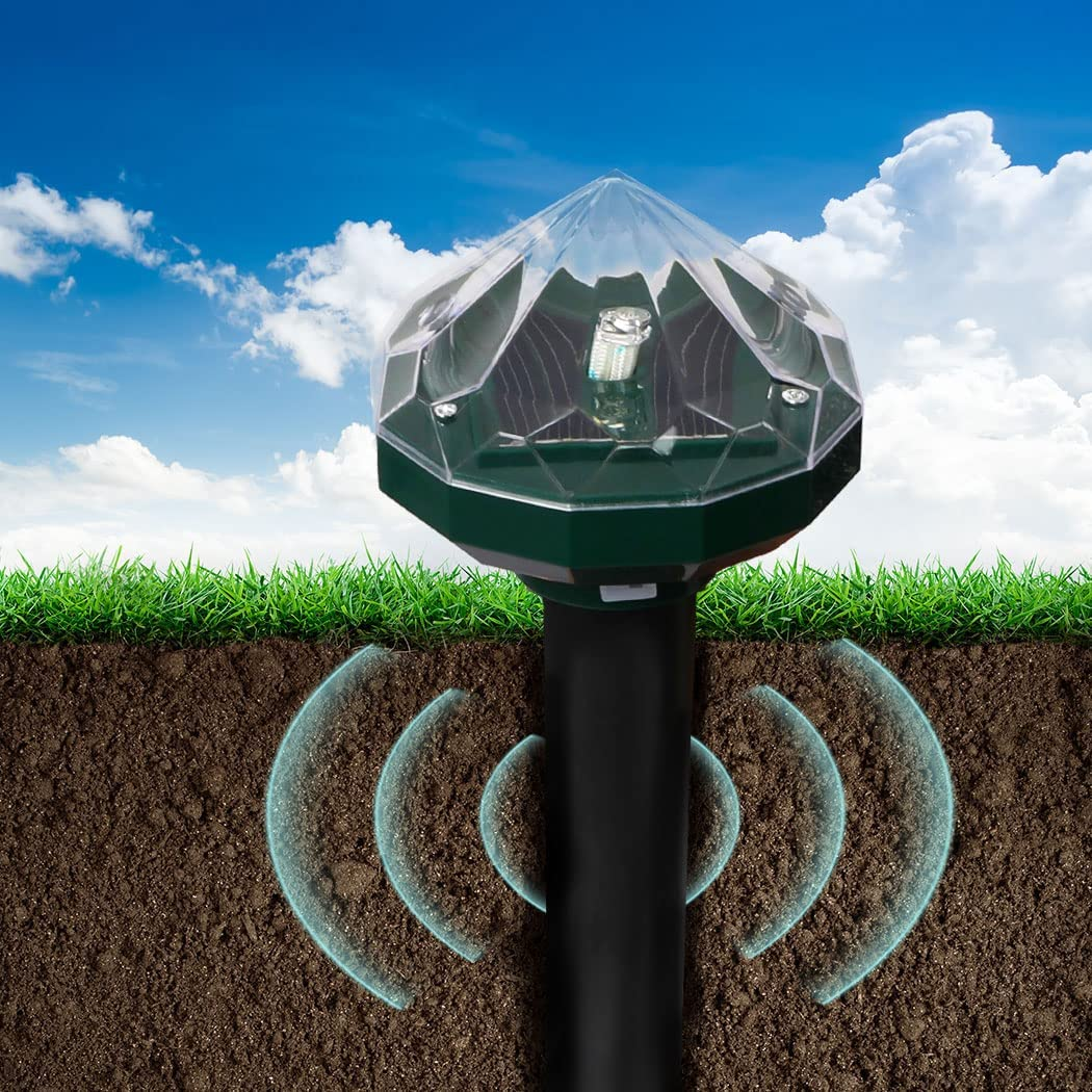 4X Snake Repeller Rat Mouse Trap Pest LED Solar Powered Repellent Rodent image number 2