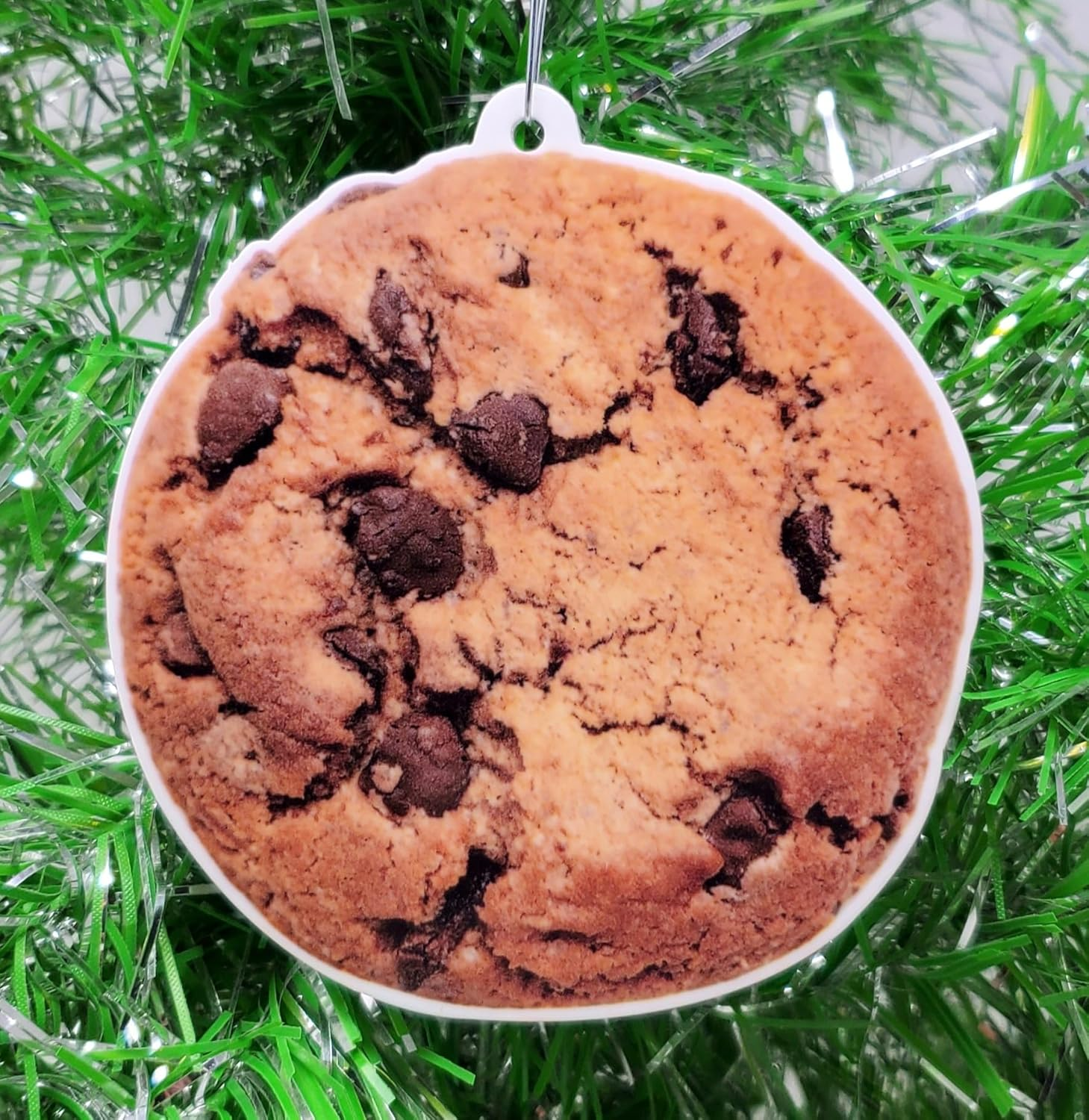 Cookie Lover - Chocolate Chip Cookie Themed Christmas Ornament image number 2