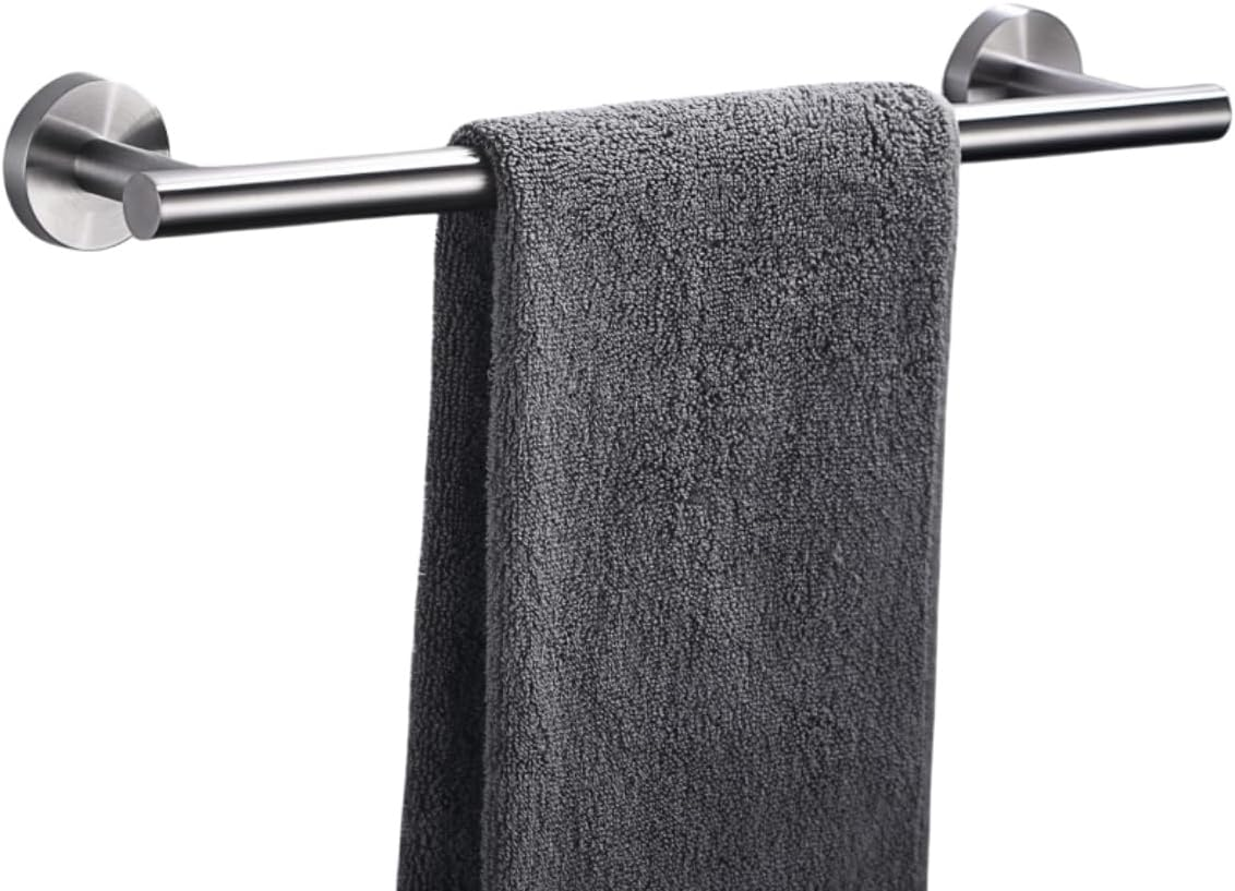 Towel Bar Wall Mounted, Stainless Steel Towel Racks for Bathroom, Includes Wall Mounting Hardware for Bathroom, Kitchen, Bedroom Wall Mounted - Single Layer Shower Towel Hanger Rod(Brushed Nickel) image number 1