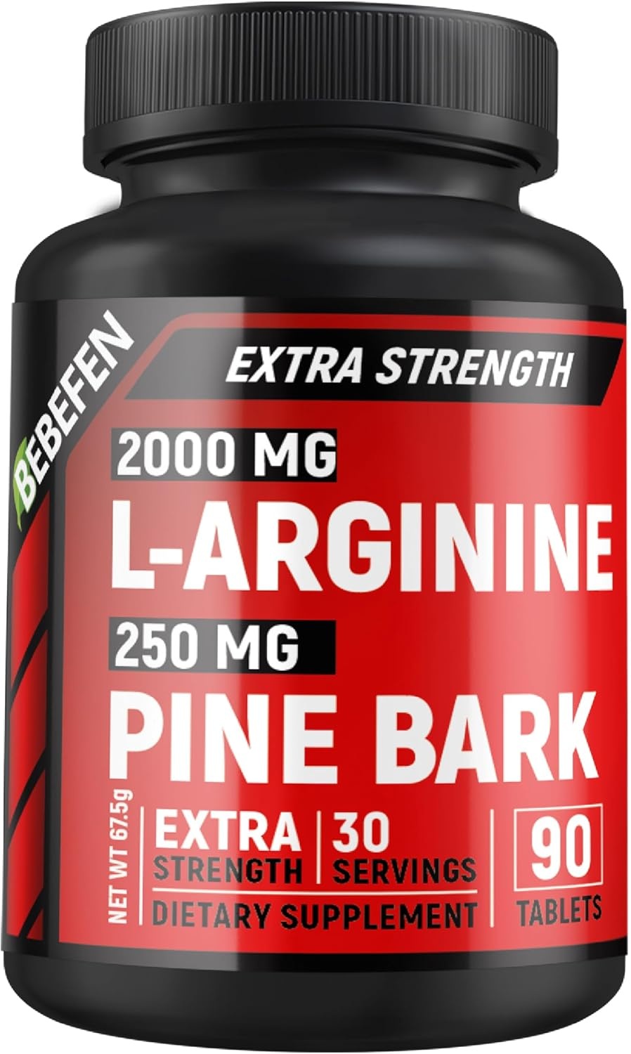 L-Arginine 2000 Mg with Pine Bark Extract 250 Mg &ndash; Supports Circulation & Antioxidant Activity &ndash; 90 Tablets image number 3