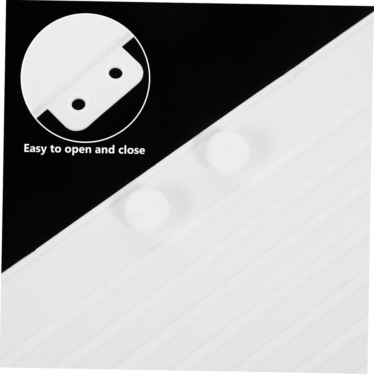 VINTORKY Travel Curling Iron Bag Heat Resistant Silicone Cover for Hair Tools Styling Wand Travel Cover - White image number 4