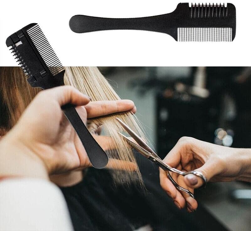 AIMALL Professional Razor Comb for Hairdressers, DIY Hair Cutting & Thinning Razor Comb, 7.5 Inch ABS Hair Trimmer Tool for Styling and Shaping image number 2