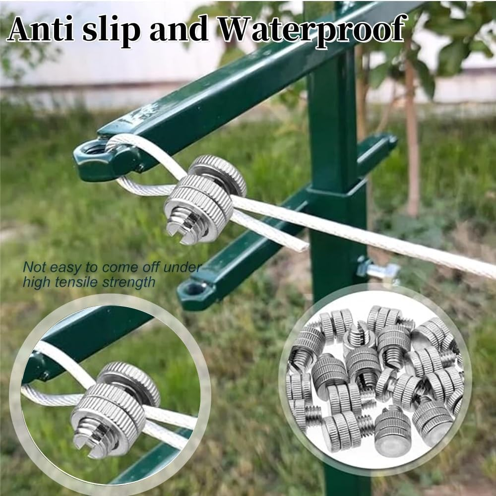 10 Pieces Split Bolt Joint Clamp,Wire Connector, Line Tap Clamp,Aluminium Alloy Electrical Fence Connector for Multiple Electric Fence,Wire Clamp (10) image number 4