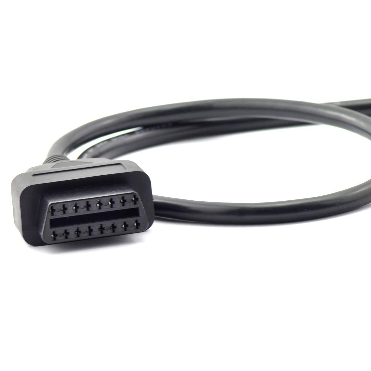 Ikkegol OBD OBDII J1962 Male Connector to Open Plug Wire, OBD Diagnostic Extension Cable OBD2 Pigtail, DIY Mobley USB Adapter (60Cm/24'') image number 1
