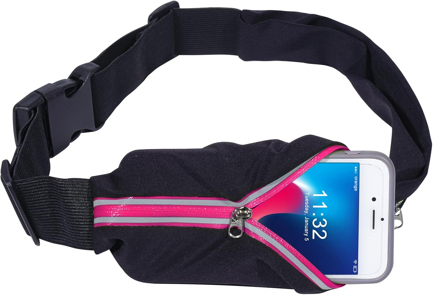 Running Belt Fanny Packs for Women and Men, NA-1 Rose, Running Belt