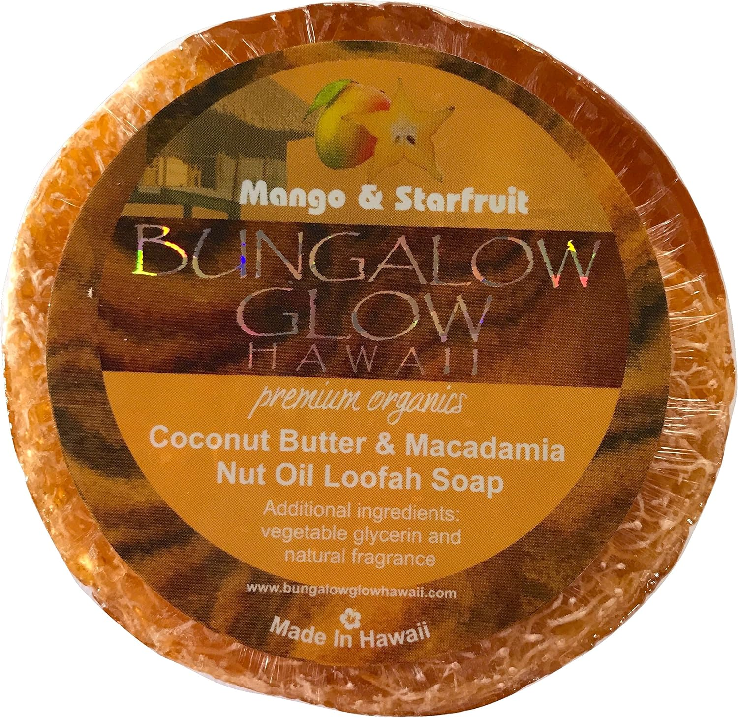 Bubble Shack Hawaii Bungalow Glow Coco Loofah Soap (Mango Starfruit) image number 1