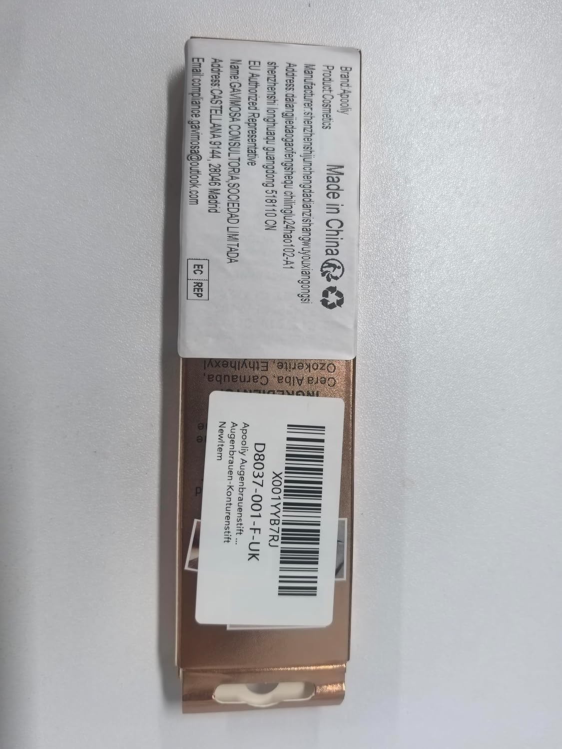 Apooliy 3 in 1 Eyebrow Pencil Set - Waterproof Long Lasting Eyebrow Pen, Matte White Eyeliner, Translucent Brow Contour - Women Eye Makeup - Dark Brown image number 6