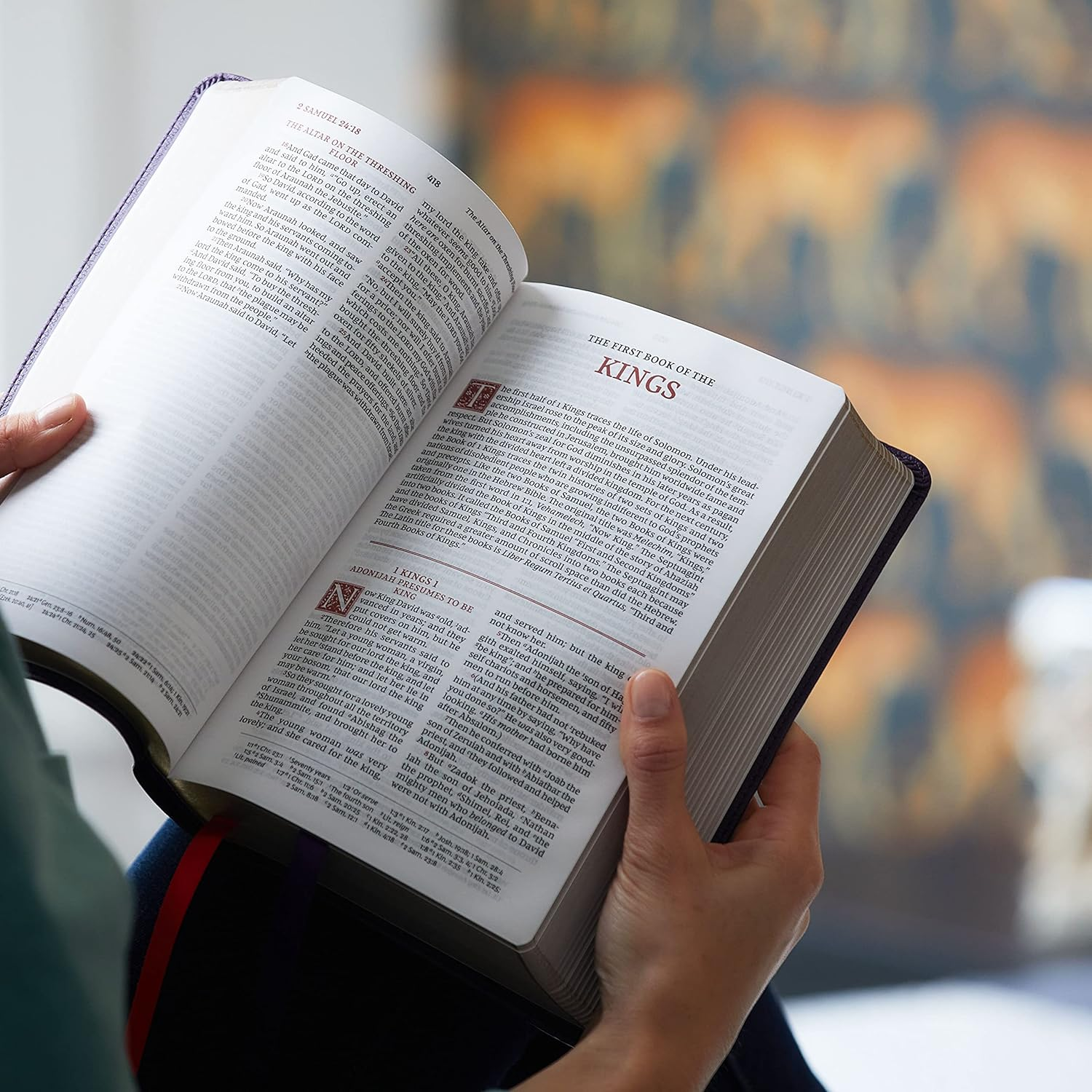 NKJV Personal Size Reference Bible, Sovereign Collection, Red Letter, Comfort Print [Brown]: Holy Bible, New King James Version image number 3