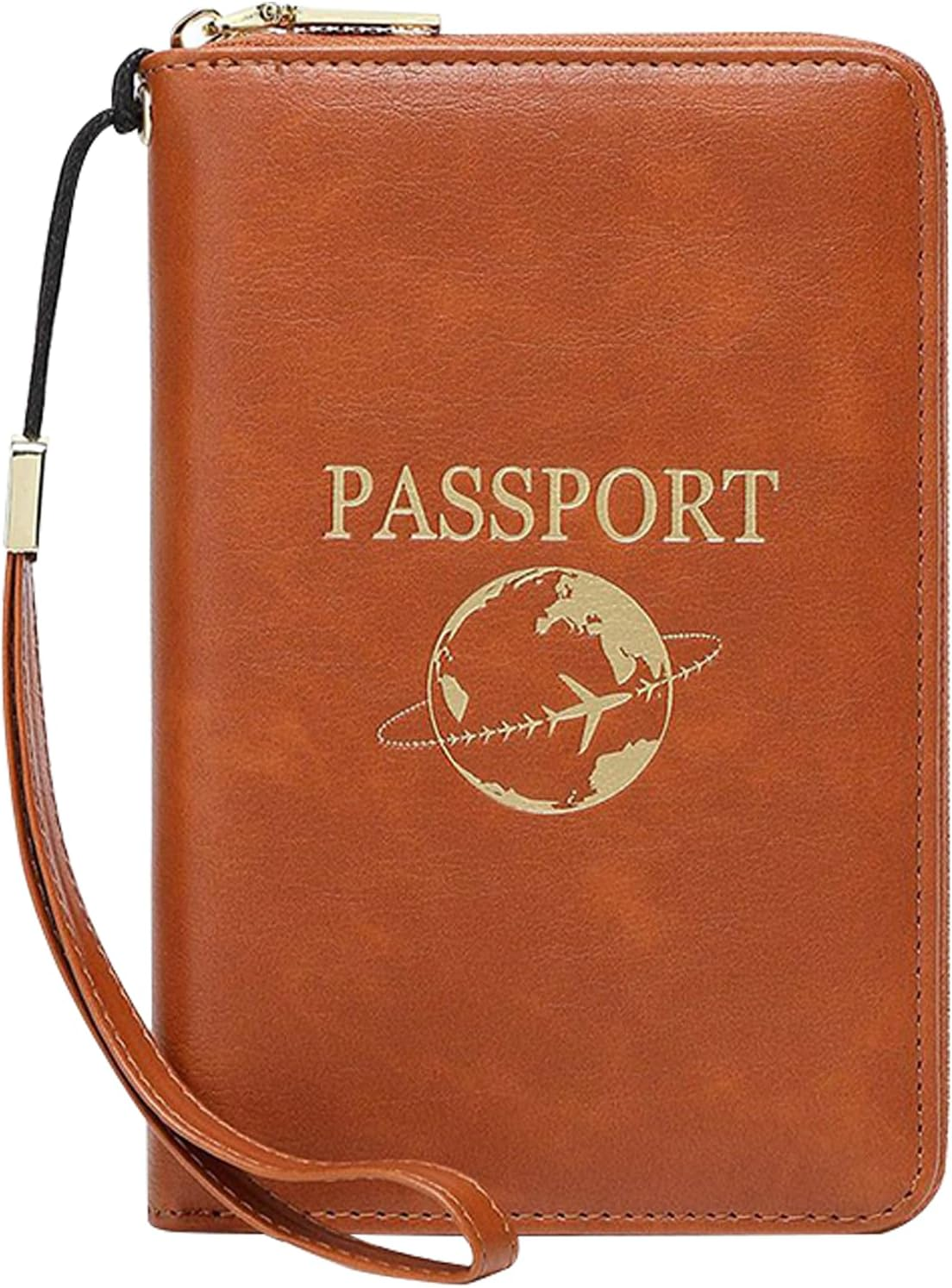Passport Cover - Travel Wallet for Passport Cards | PU Leather Holder with Protection and Multiple Slots for Plane Tickets, ID, and Travel Necessary Secure Protection 4.53X6.69X0.79 In image number 2