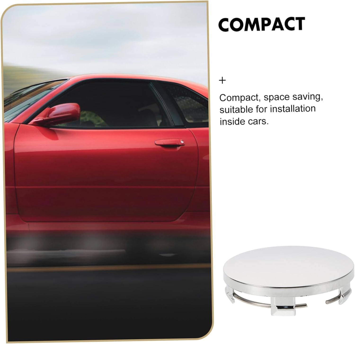 ELAYARD 4Pcs R60 Electroplated Wheel Center Caps 60Mm Outer Diameter 56Mm Inner Diameter Car Hubcaps Replacement Set for Automotive Wheel Hub Modification and Decoration image number 6