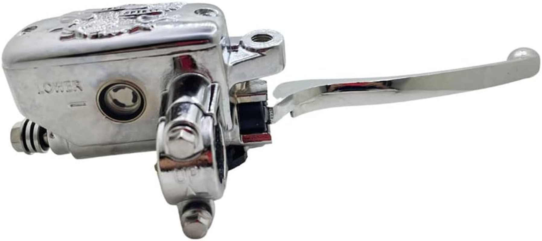 Yecnecty Chrome Alloy Eagle Pattern Universal Motorcycle Hydraulic Brake Pump Master Cylinder Clutch Lever 22MM Motorbike Disc Brake Part image number 1