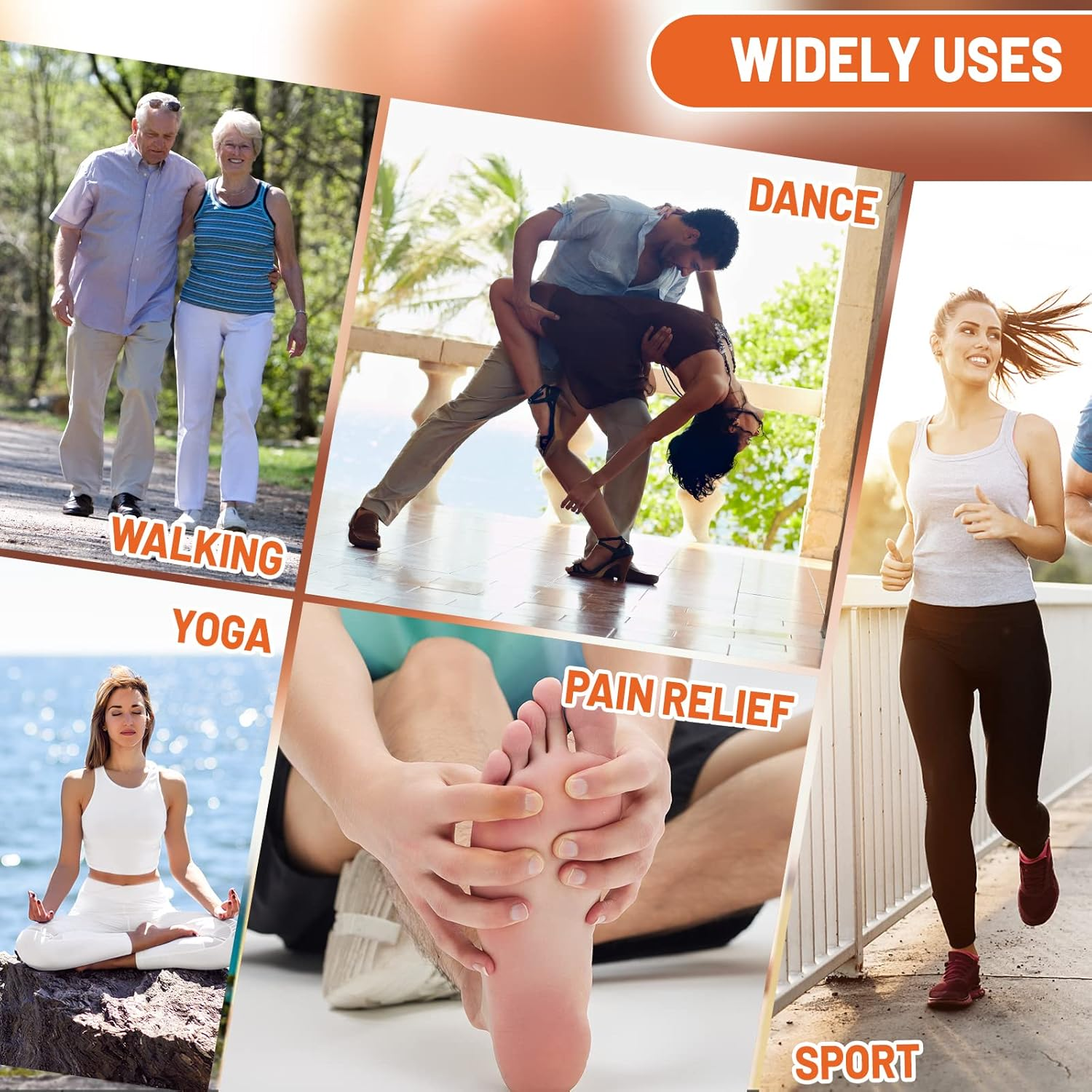 60 Pieces Corn Cushions, Soft Latex Foam Self Adhesive Callus Pads Corn Pad anti Friction Reduce Foot and Heel Pain, 4 Models (60 Pieces) image number 6