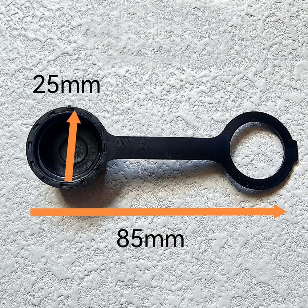 4 Pcs Gas Can Cap Gas Can Screw on Vent Cap Rear Vent Screw Caps Suitable for Most Fuel Diesel Kerosene Jugs with 4Pcs Gasket Black Plastic Black Top Hat- Plastic image number 4