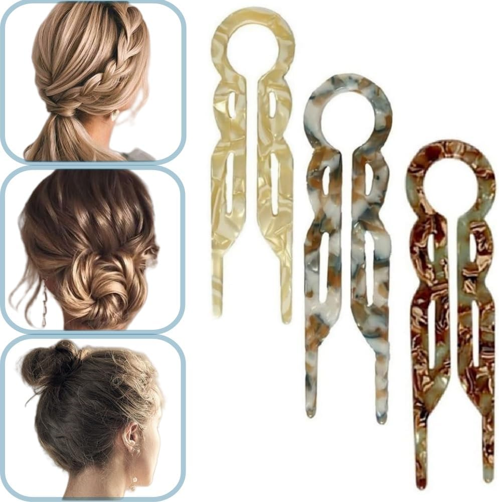 Prestige Hair Clips, Elegant Women'S Hair Clips, U-Shaped Hair Clips, All Hair Types, New Hair Accessories, 3Pcs