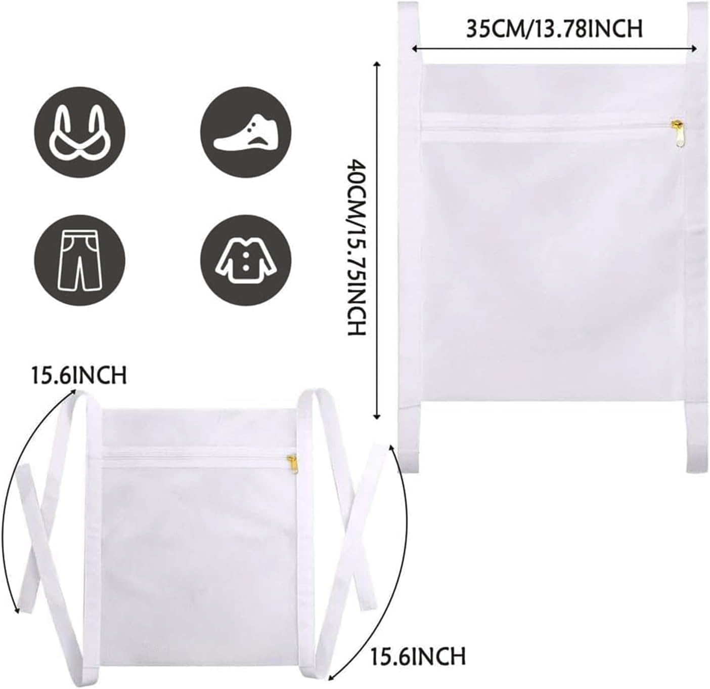 Sneaker Wash Dry Net Bag, 2Pcs Sneaker Mesh Bag, Large Mesh Bags,Laundry Bags Sturdy Drying Mesh Bags,Smooth Zipper Laundry Bags, Bag Sturdy Drying Mesh Bags