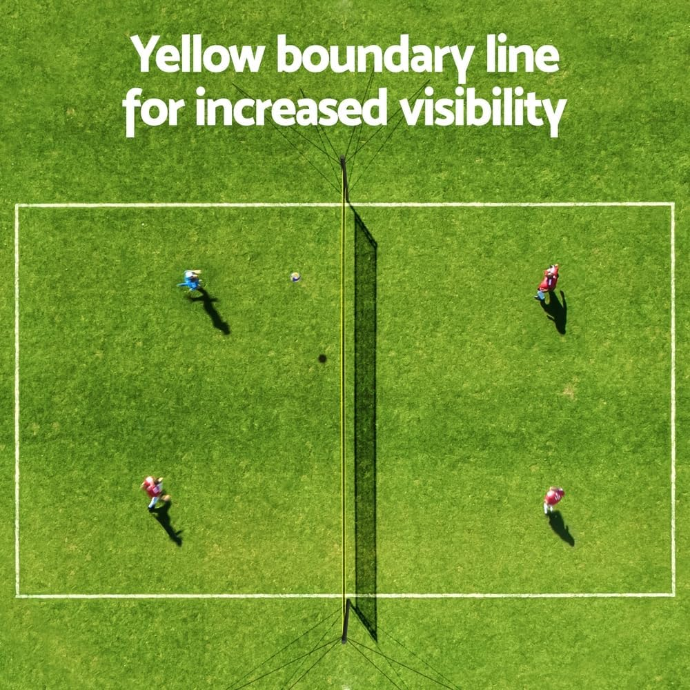 Everfit 9M Portable Volleyball Net Set with Ball Boundary Lines Badminton Tennis image number 3