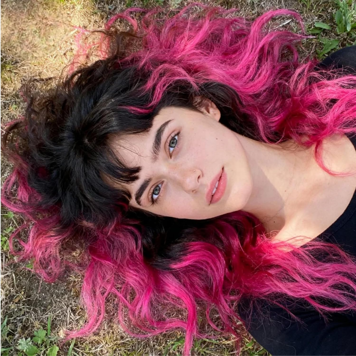 Abeillo 22 Inch Colored Hair Extensions Straight Hairpiece, Colorful Party Highlights Clip in Long Synthetic Hair Extensions，Made of High-Quality Materials for Women Girls Favor Gift(16 PCS Hot Pink) image number 2