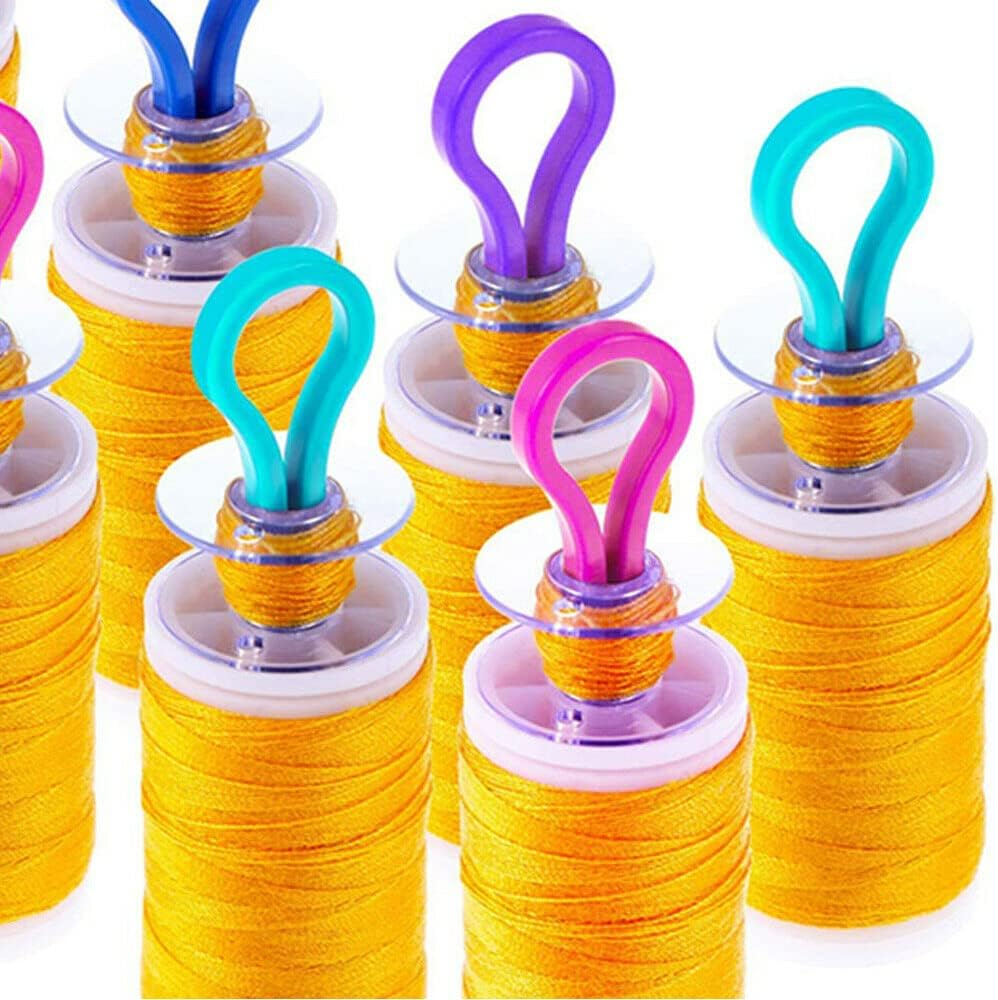 60X Sewing Spool Thread Bobbin Holder Clamp Clips Bobbin Buddies for Embroidery image number 1