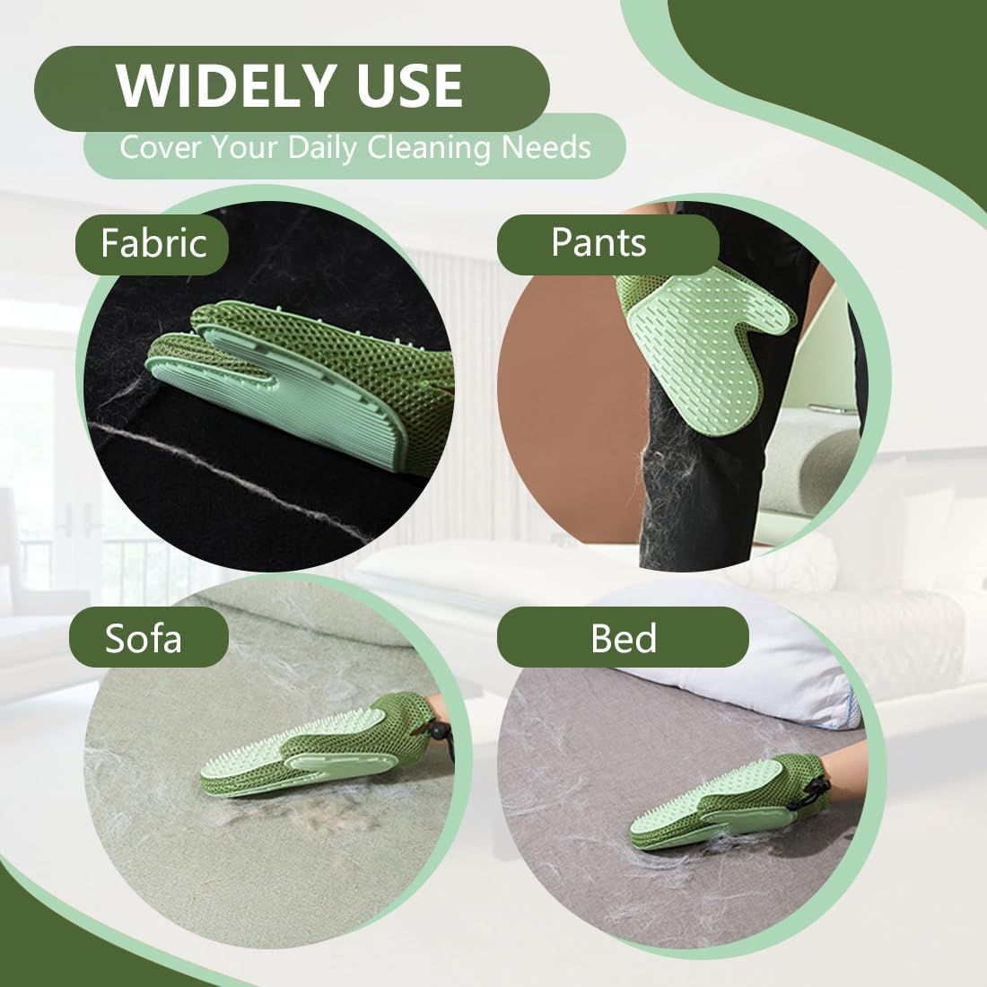 FIMWOLZ Fur Magnetic Glove, Cat Glove, Fur Gloves, Cat Gloves, Grooming Gloves, Cat Hair Remover Glove, Pet Hair Remover Glove for Dogs and Cats image number 3