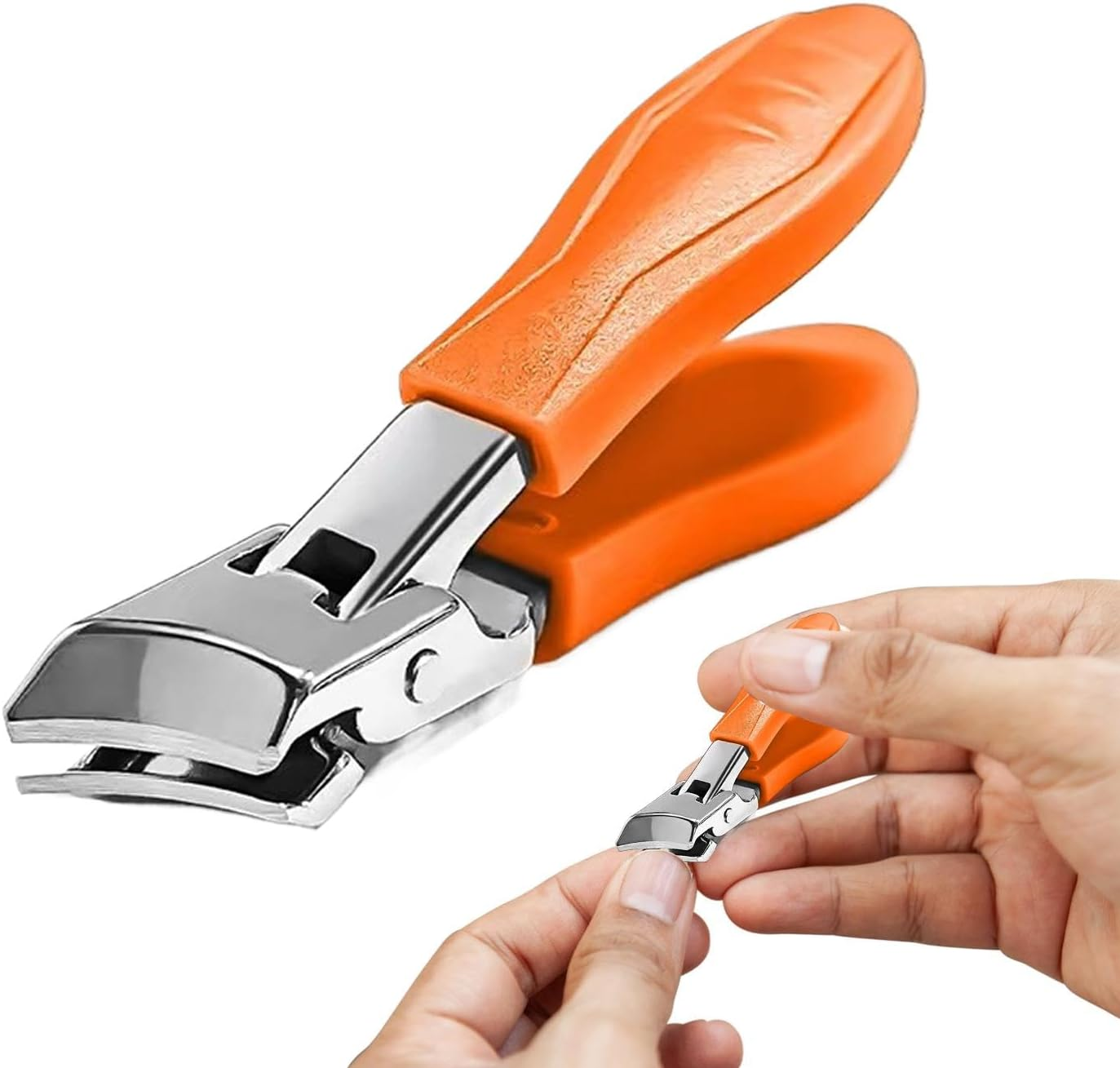 Wide Jaw Opening Nail Scissor - Wide Jaw Opening Heavy Duty Toenail Scissors,Anti-Splash Manicure Pedicure Nail Tools Non-Slip for Women Men for Dormitory, Traveling image number 4