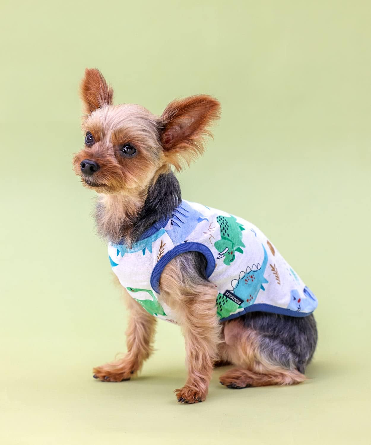 Dog Life Dinosaur Tank White Dog 2XL image number 2