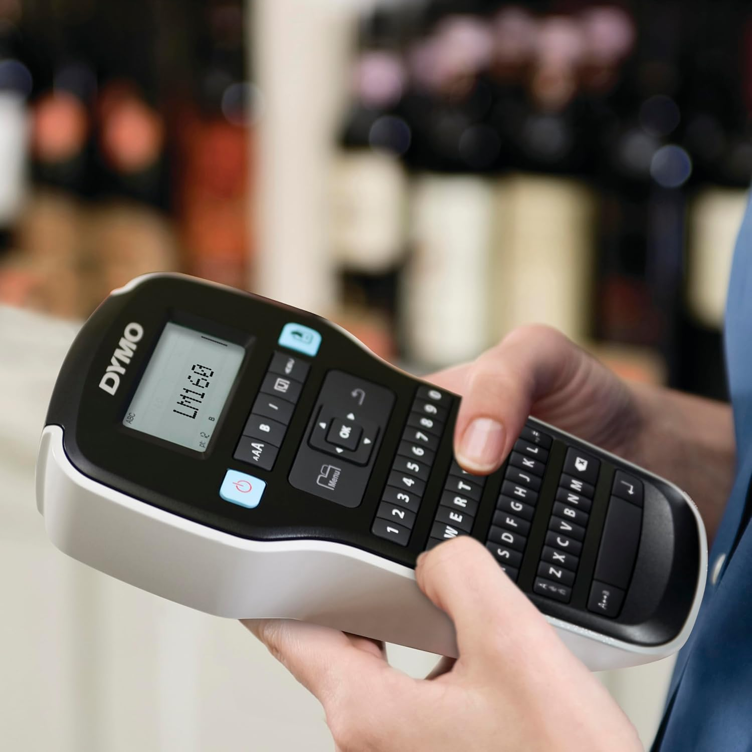 DYMO Labelmanager 160 Label Maker Starter Kit with 3 Rolls of D1 Label Tape | Handheld Label Printer Machine | QWERTY Keyboard | Ideal for Office or Home image number 6