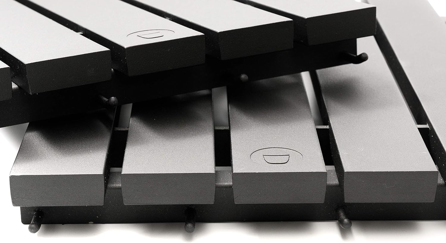 Kamado Joe Durable Aluminum Folding Side Shelves with Accessory Hooks, Pair of 2, Fits Classic Joe 18-Inch Charcoal Grill and Smokers in Black, Model KJ-ALUMN image number 1