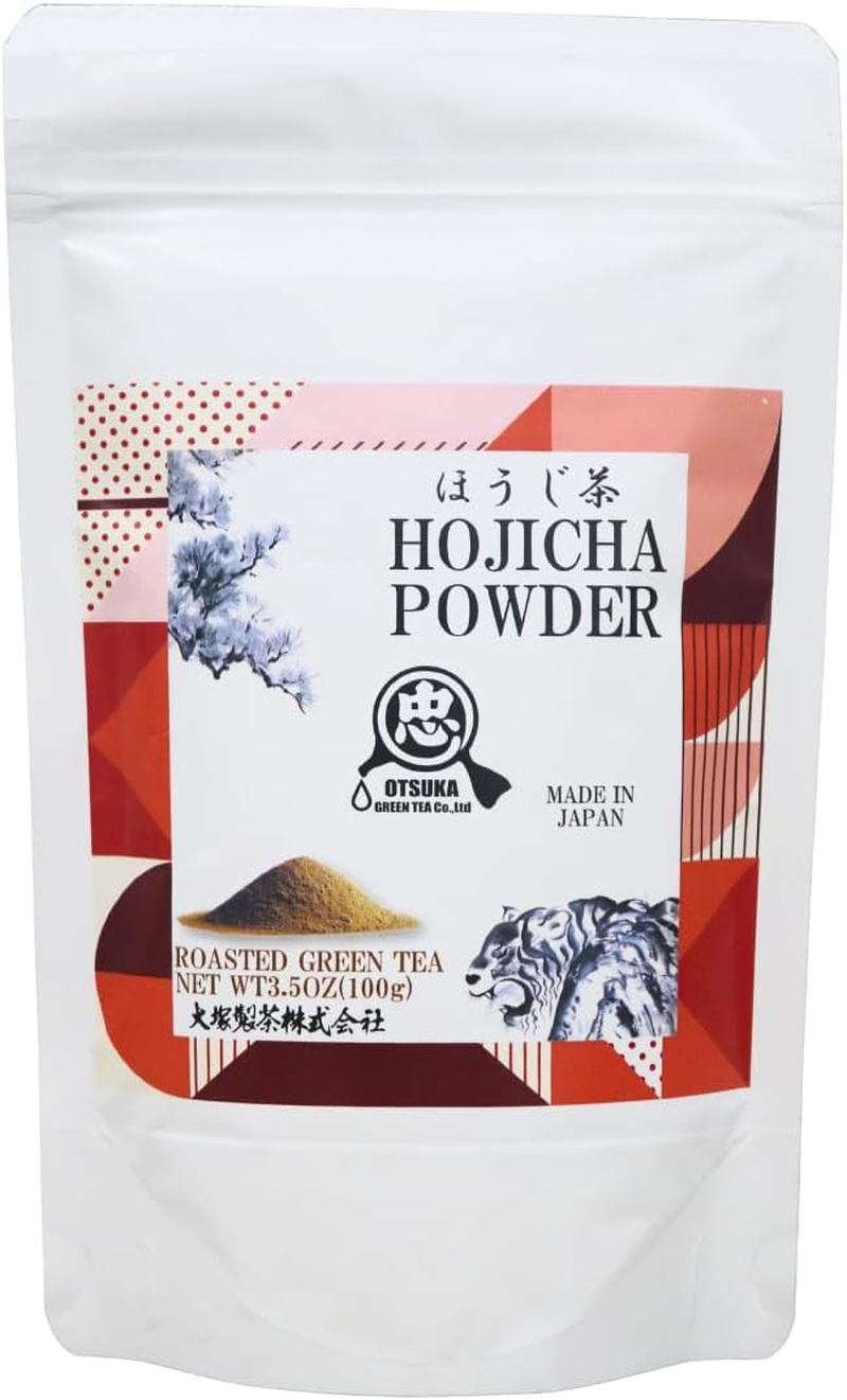 Otsuka Green Tea Co- Japanese Houjicha Powder Roasted Green Tea (Large - 100G) image number 1