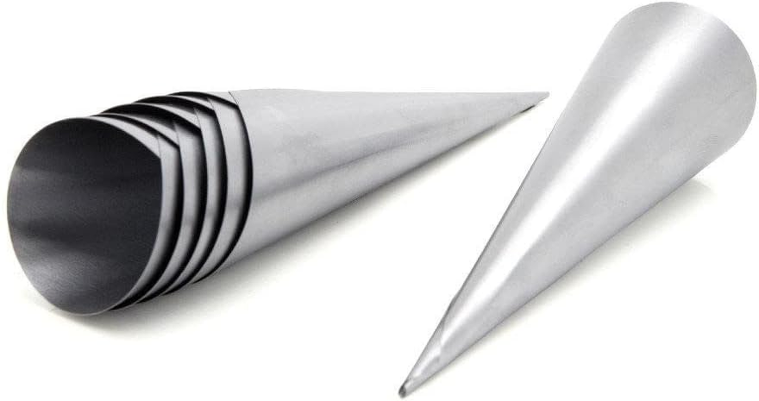 Cuisena 94647 Cream Horn Moulds, Silver 4 Cm*21.5 Cm* 9.5 Cm