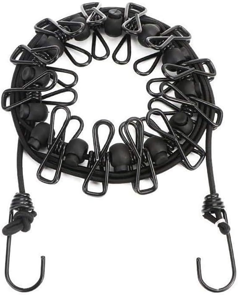 Seymour'S Anywhere Clothesline - Adjustable 1.8M-3M, Portable Indoor/Outdoor Laundry Drying Rack with 12 Pvc-Coated Metal Pegs, Compact & Durable for Travel, Camping, Balcony and Small Spaces image number 4