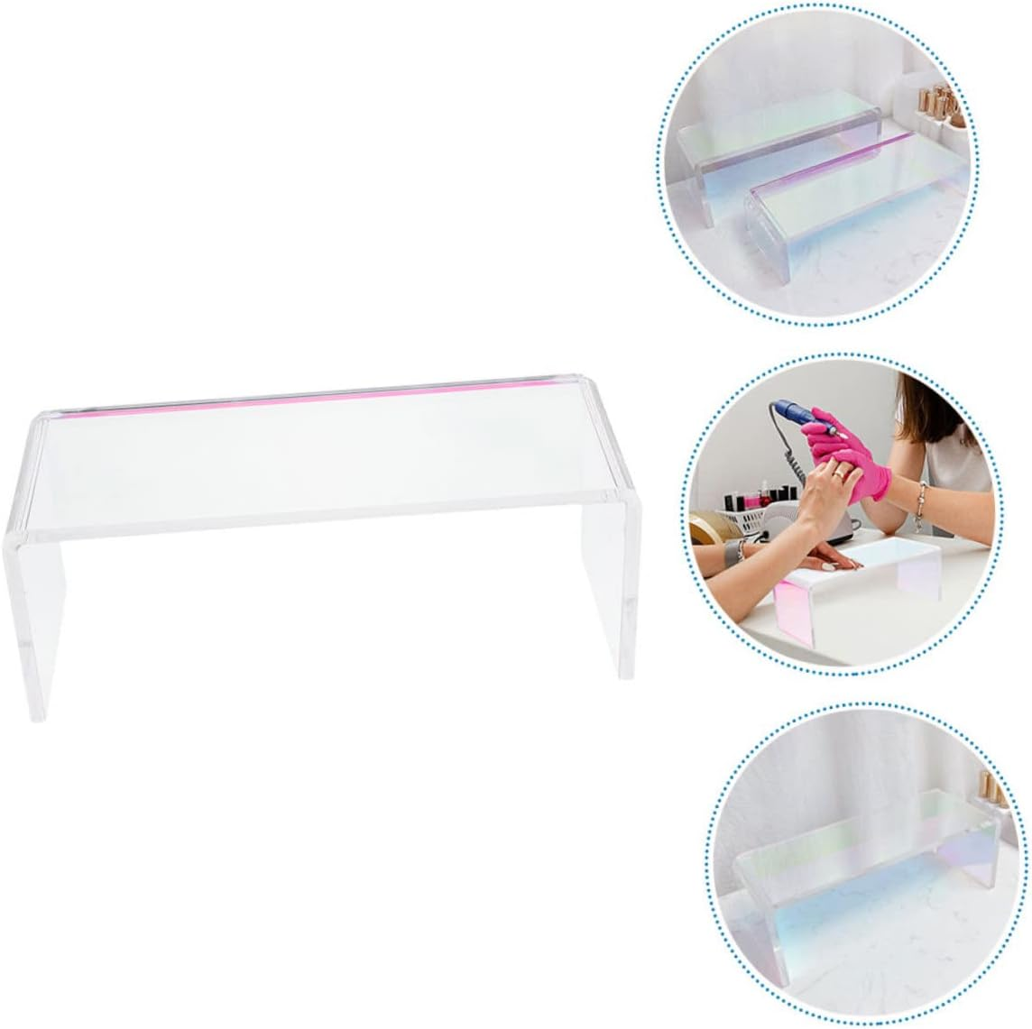 Healeved Jelly Nail Art Hand Pillow Acrylic Manicure Support Cushion for Salon Use Thick Design for Nail Technicians and Home Manicure image number 4