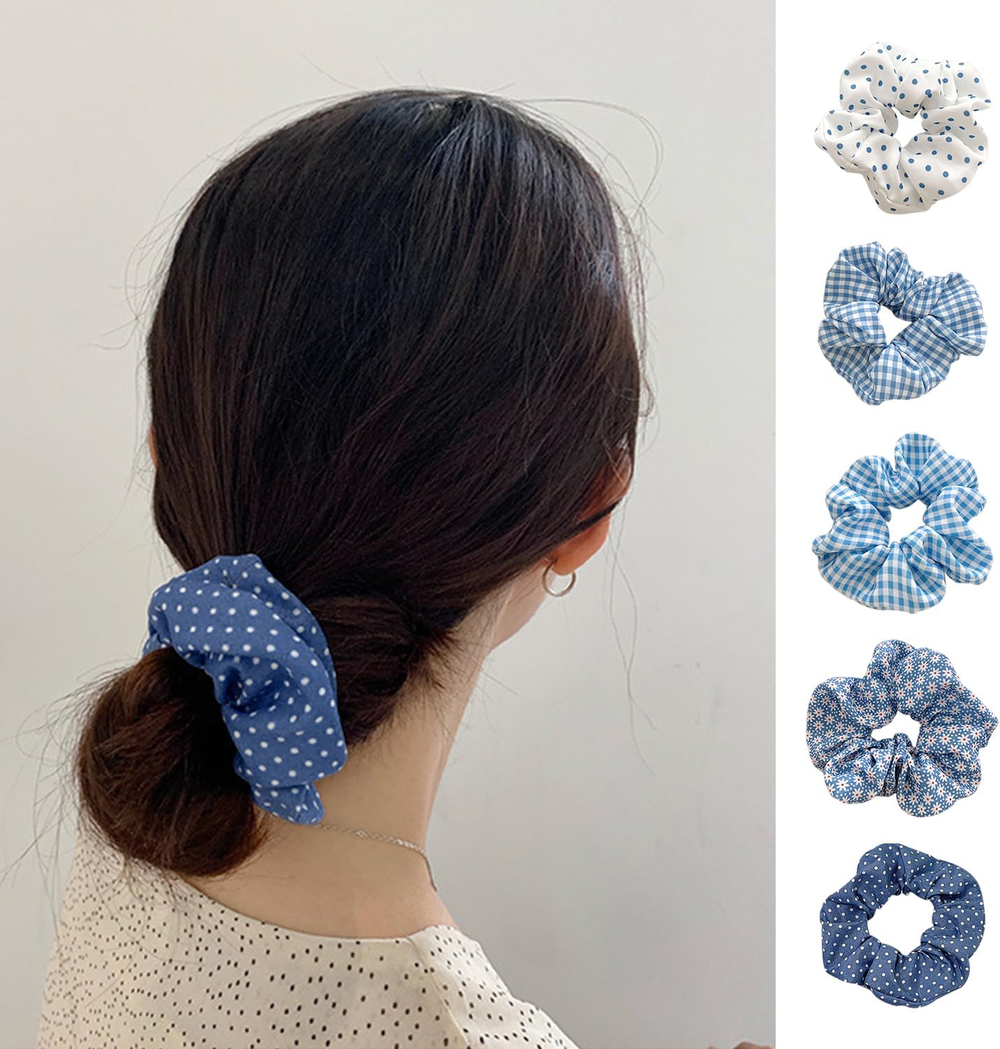 10-Piece Hair Rings and 3-Piece Hair Clips, Elastic Hair Rings, Cute Simple Hair Rings, Hairstyle Fixing Supplies, Hairstyle Accessories