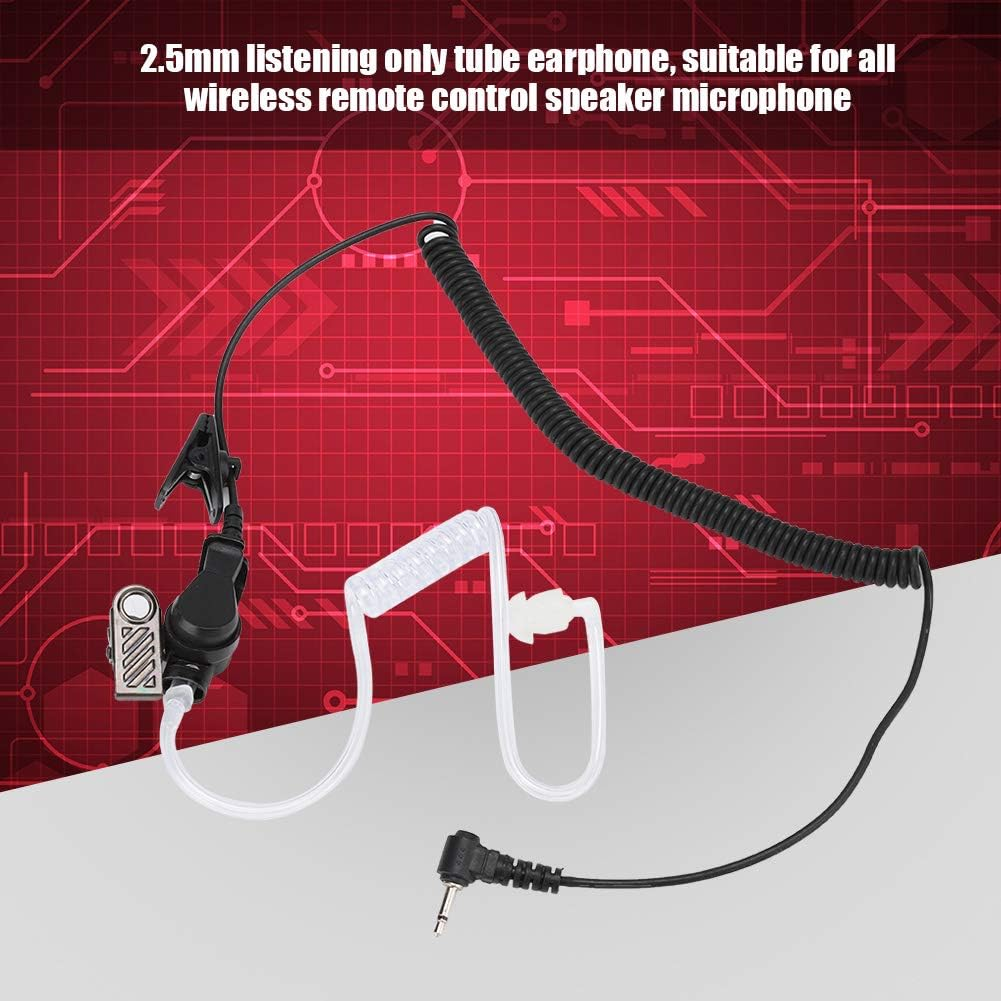 2.5Mm Earphones with Air Acoustic Sound Tube for Speaker Microphone, Earphones for Safety Monitoring, Environmentally Friendly Material image number 5