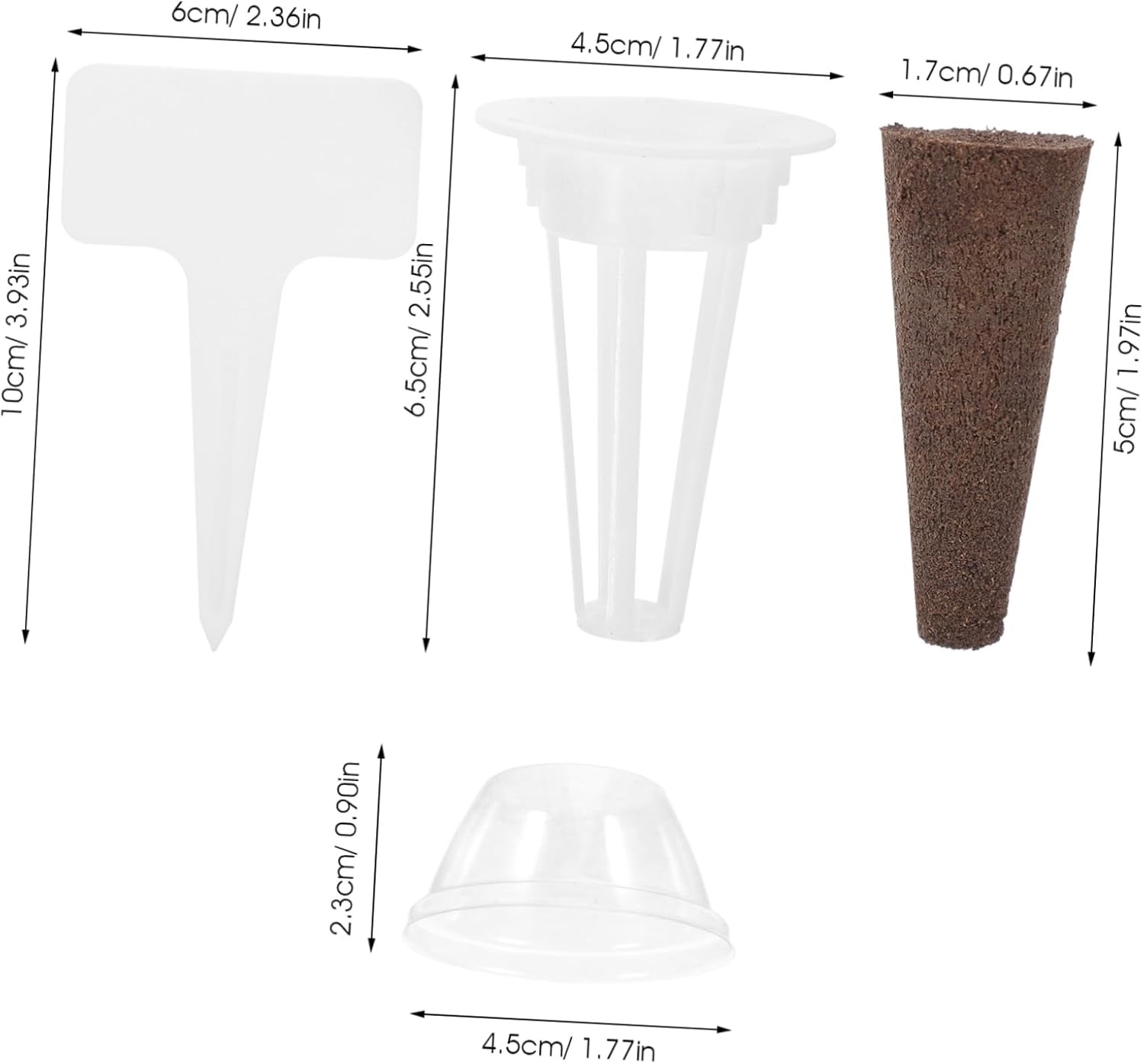 PAMINGONO 1Set Hydroponics Planting Kit with Plant Growth Sponges Containers for Indoor Hydroponic Gardening for Compatible Systems