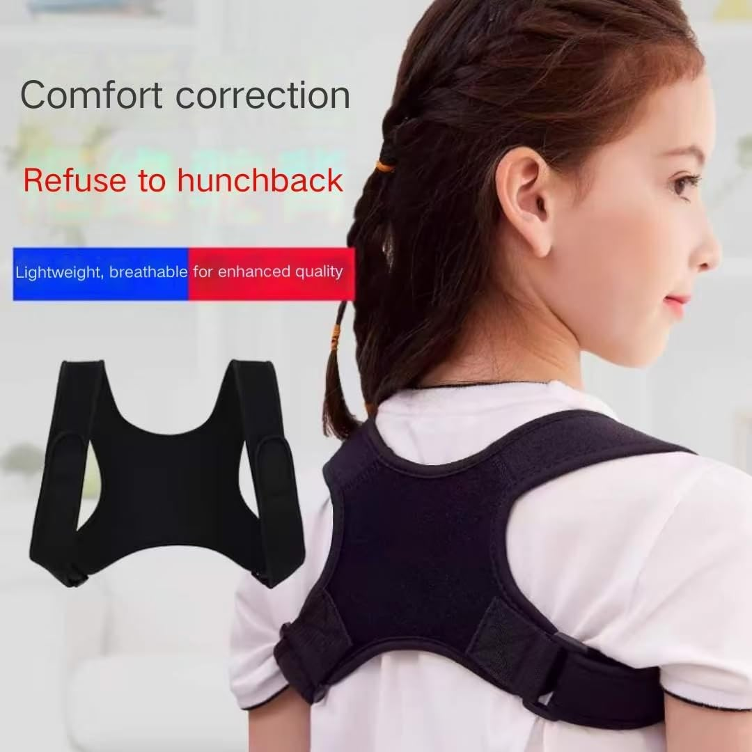 Posture Corrector Brace, Adjustable Back Support, Black,Adjustable Posture Corrector Brace - Invisible Back Support for Adults & Students AUPOINT image number 5