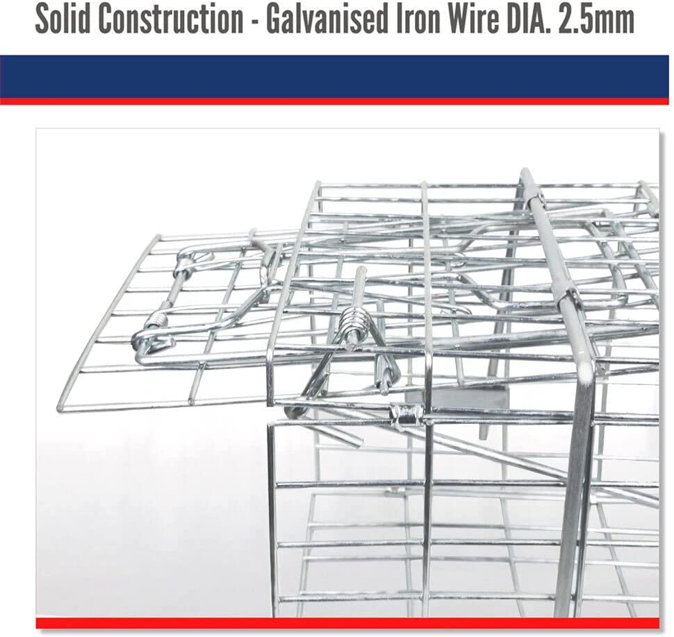 Medium Humane Animal Cage Trap Live Catch Possum Rabbit Cat Rat Fox Hare Bait image number 2