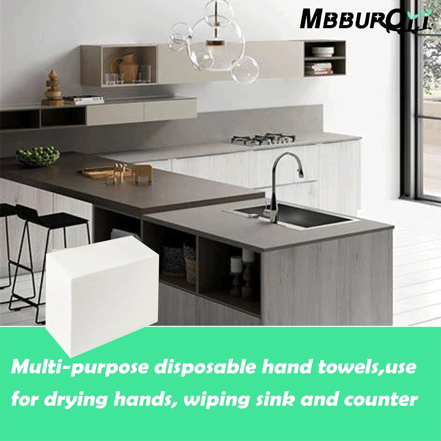 MBBUROYY Disposable Napkins Cloth like Paper Napkins Linen-Feel Guest Towels Paper Hand Towels Hand Napkins Cloth for Bathroom,Weddings, Parties,Dinners 200 Count, Inches- White,20&times;40Cm image number 6