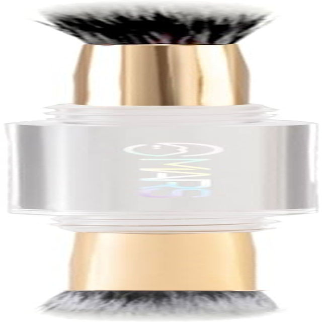 MARS 4 in 1 Travel Brush with Foundation Brush, Powder Brush, Eyeshadow Blending Brush & Flat Brush | Soft Bristles Makeup Brushes Set for Women