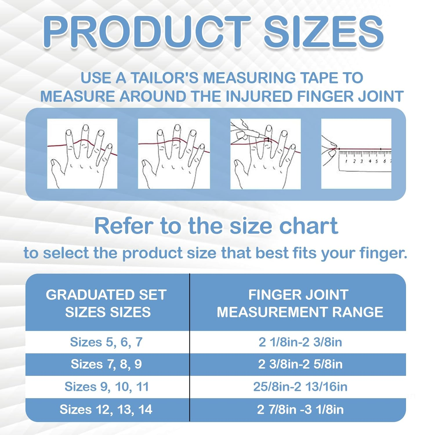 KEWAYO10 Pcs Finger Splint for Arthritis, Trigger Finger,Mallet Fingers - Trigger Finger Splints for Thumb, Index, Middle, Pinky and Ring Finger Comfortable Support and Protection (Sizes 5-14)
