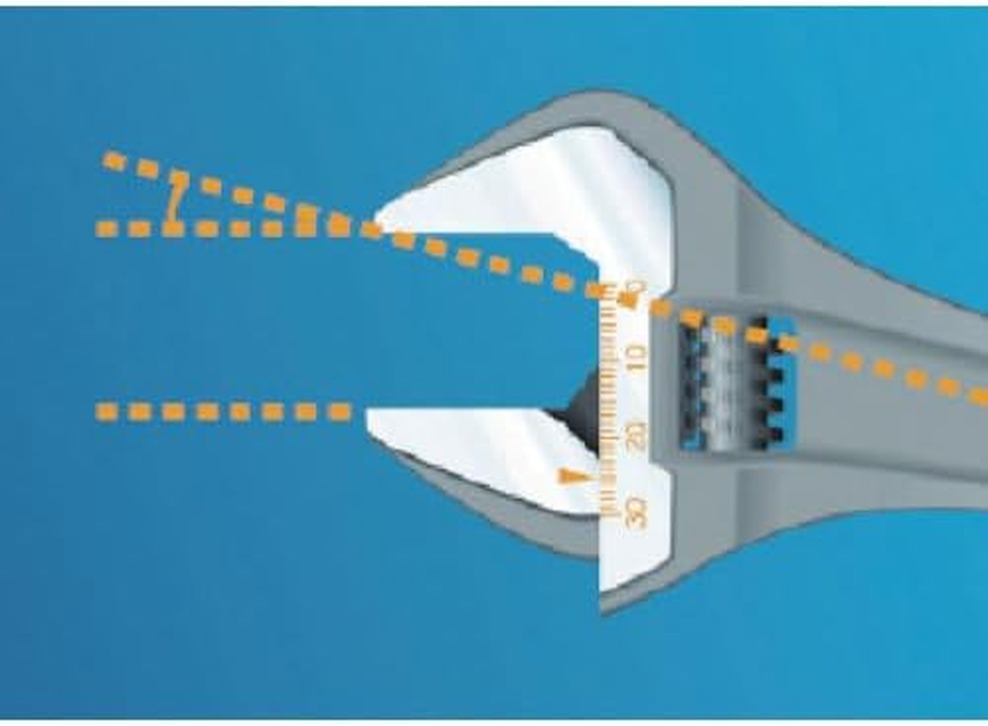 Bahco 8071 Black Adjustable Wrench, 200Mm Length image number 4