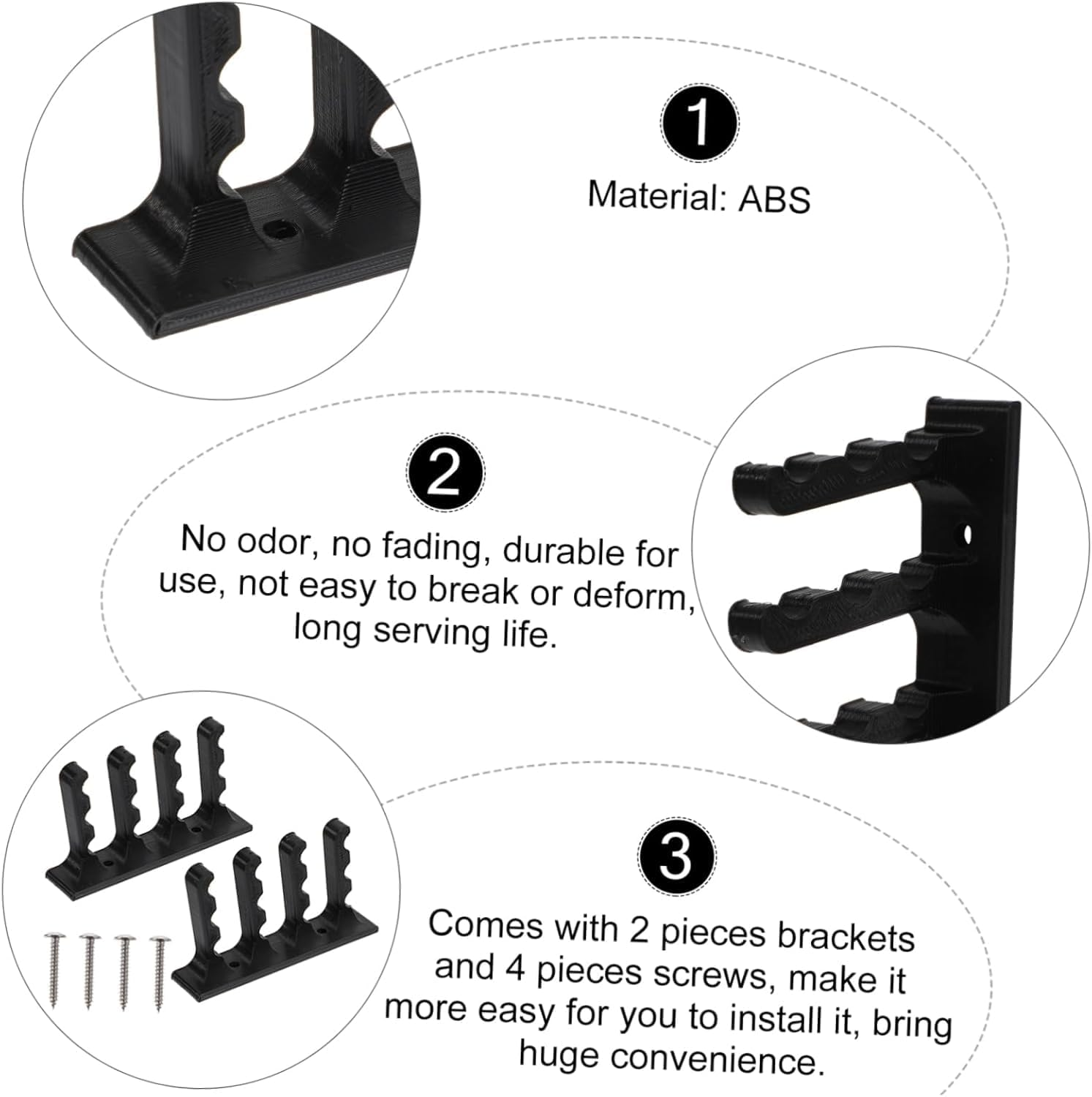 2Pcs Arrow Wall Hanging Bracket Wall Mounted Arrow Rack Arrow Support Collection Display Rack Bow Arrow Hanger Can Store 12 Arrows with Built in Adhesive Arrow Support Storage Rack image number 1