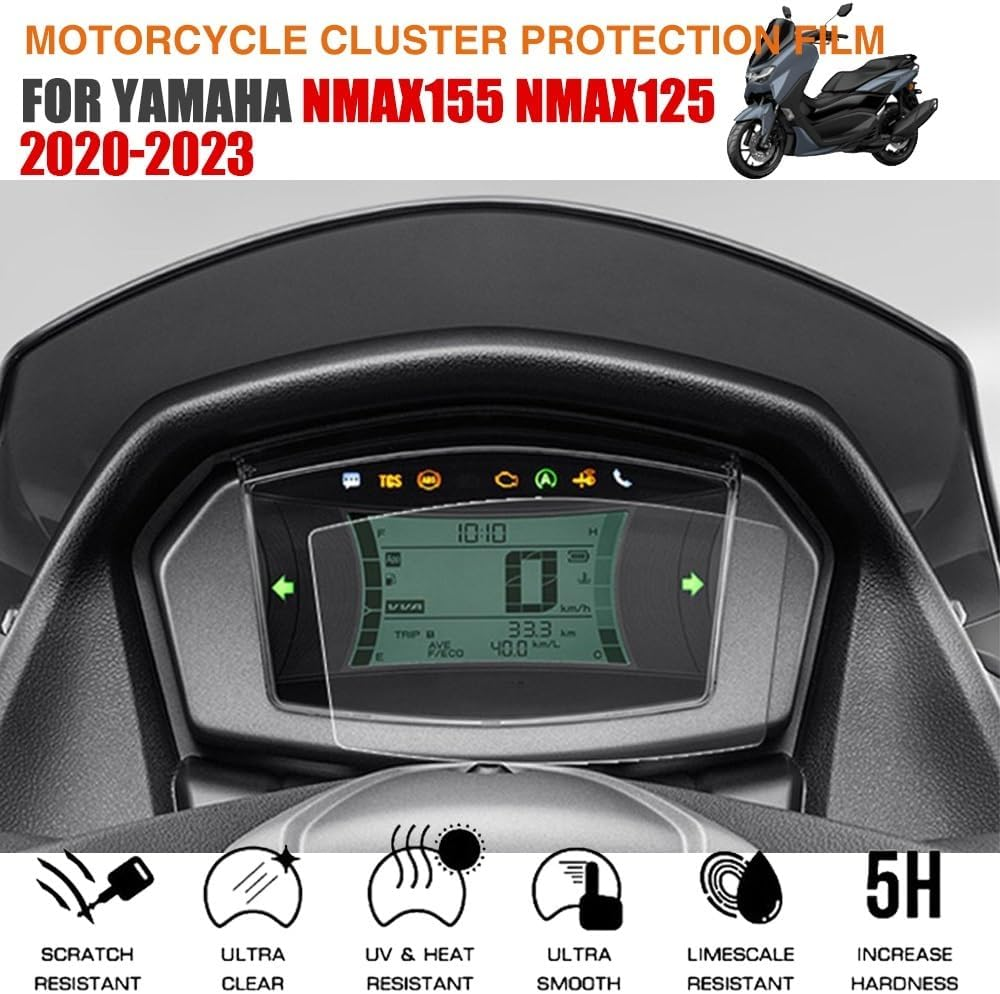 For Yamaha NMAX155 NMAX125 NMAX 155 N-MAX 125 2020 2021 2022 2023 Motorcycle Accessories Cluster Scratch Protection Film Screen Cluster Screen Protection Film image number 5