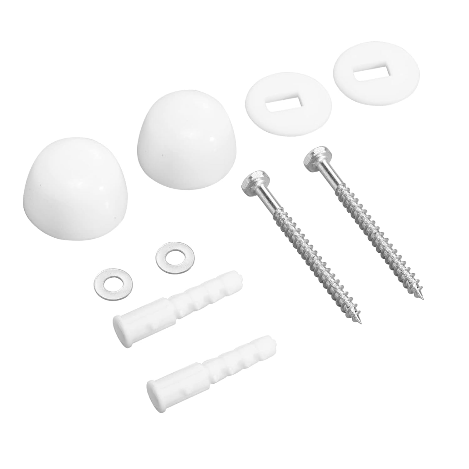 Tofficu 2Sets Toilet Screw Decorative Covers Fixed Toilet Accessories Bathroom Bolts Cover Easy Install image number 1